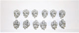 SEPARATE HEADS Round hat with crest & plume
