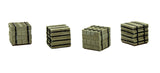 Stacks of breeze blocks (suitable for pallet loads)